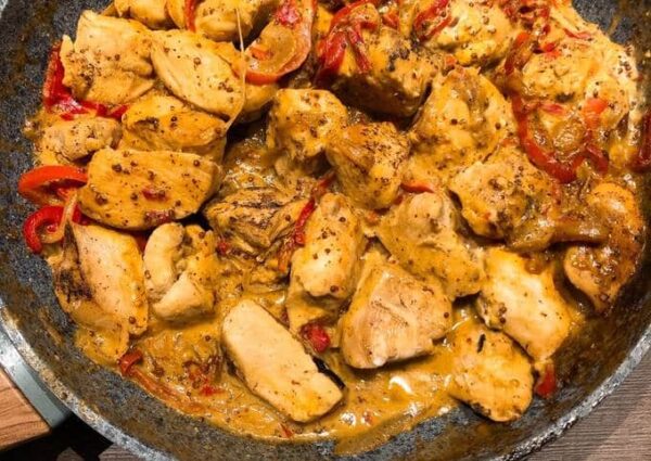 Pollo a la mostaza (300 kcal)
