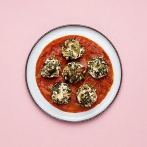 Malfatti de ricota y acelga (300 kcal)