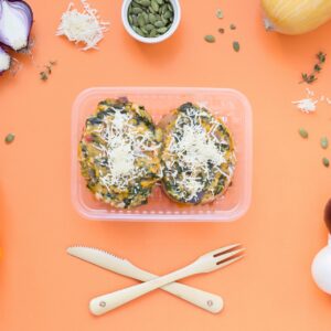 Calabaza rellena con acelga (450 kcal)